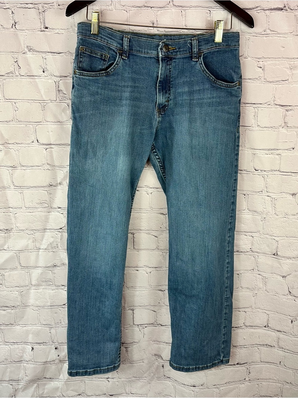 Wrangler Medium Blue classic Straight-Leg Jeans denim western boys 14 HUSKY